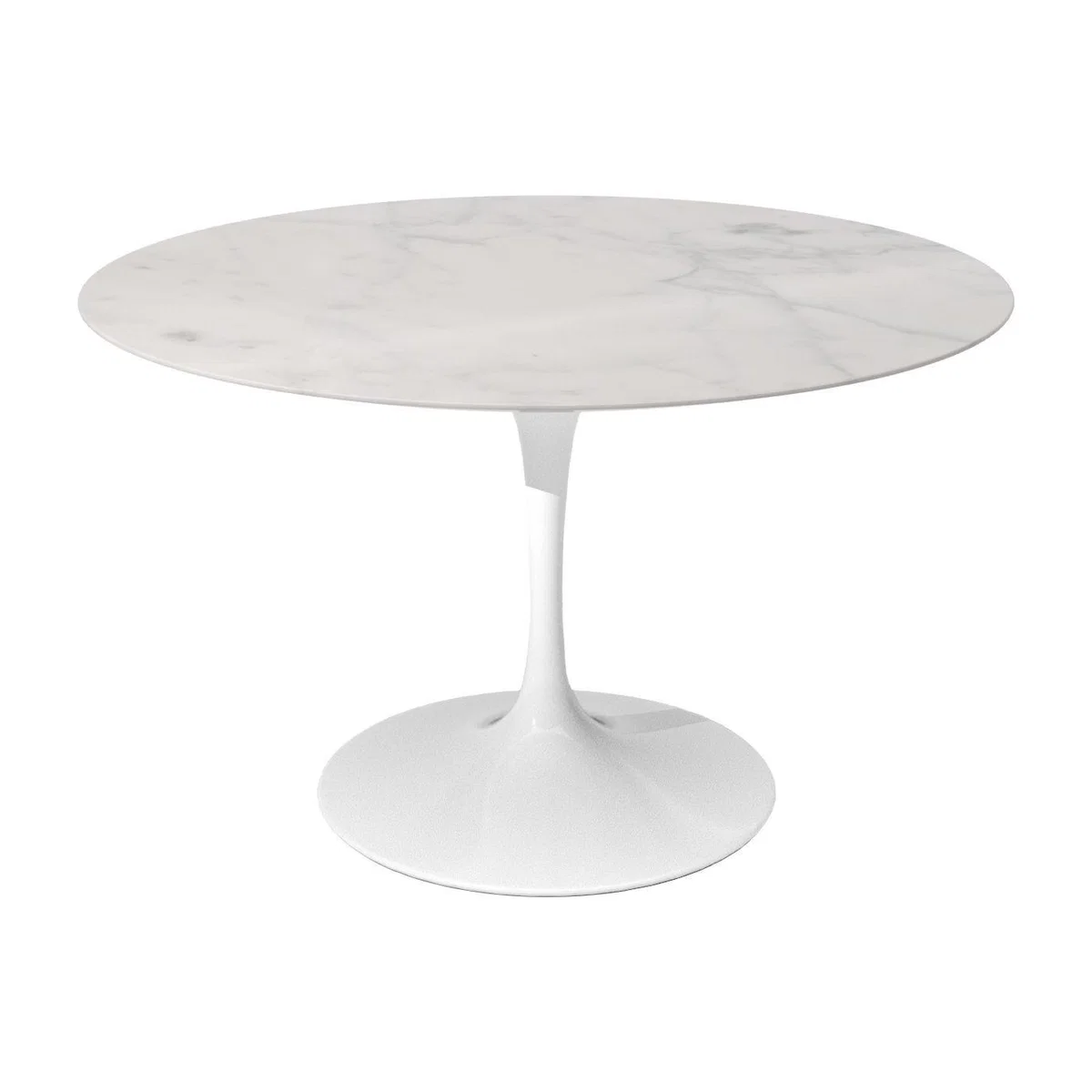 Knoll Saarinen Dining Table with White Base in Arabescato 198cm – image 28