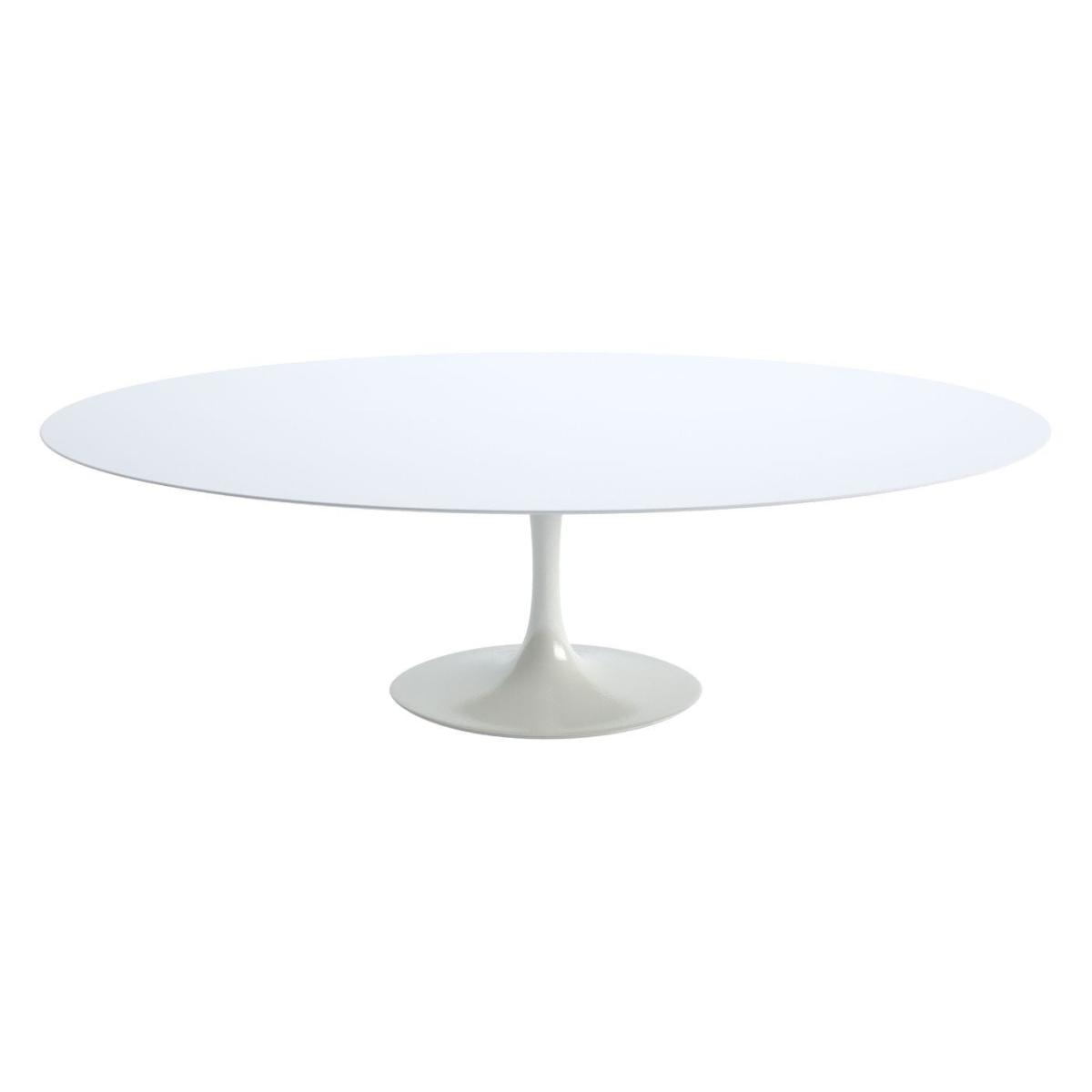 Knoll Saarinen Dining Table with White Base in Verdi Alpi 244cm – image 11