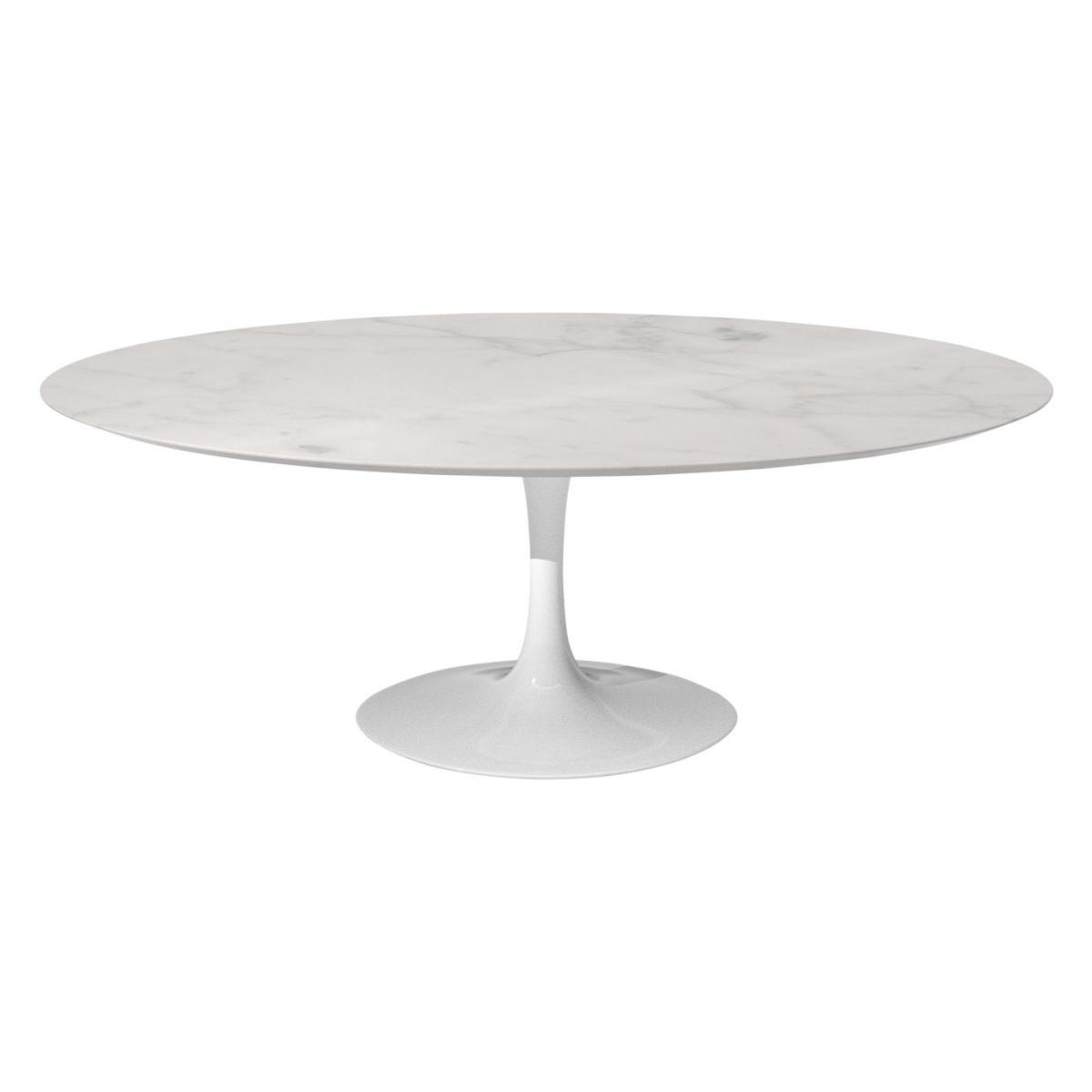 Knoll Saarinen Dining Table with White Base in Verdi Alpi 244cm – image 3