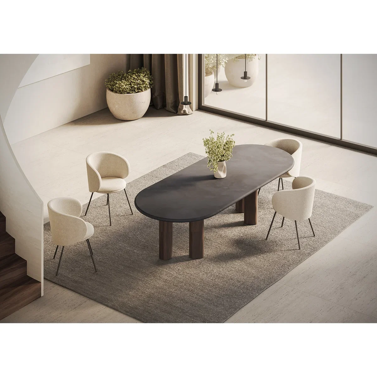 Heal's Pillar Dining Table – image 4