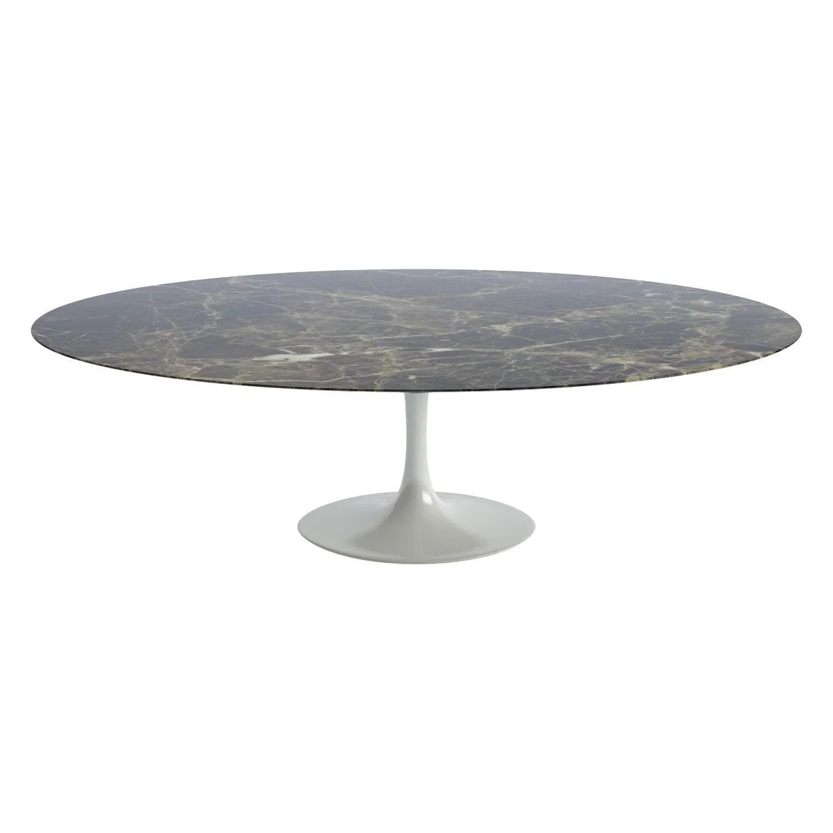 Knoll Saarinen Dining Table with White Base in Arabescato 152cm – image 17