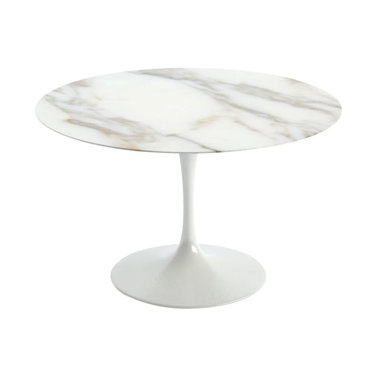 Knoll Saarinen Dining Table with White Base in Arabescato 152cm – image 23