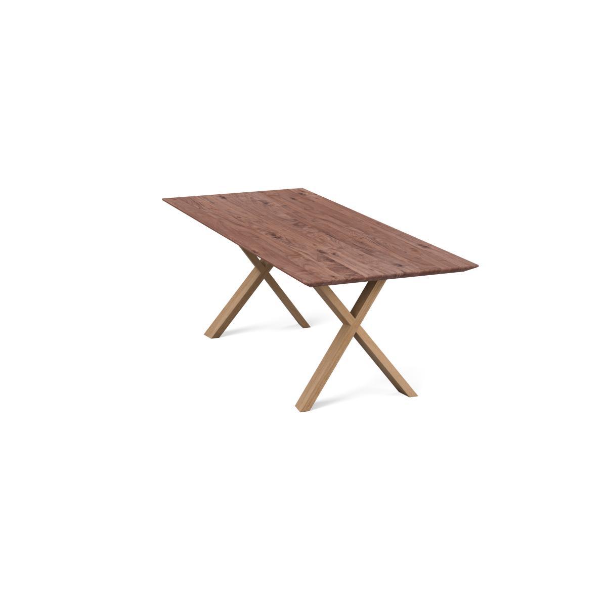 Heal's Oslo Table 180x90cm Smoked Oiled Oak Natural Edge Not Filled - Heal's UK Furniture – image 4