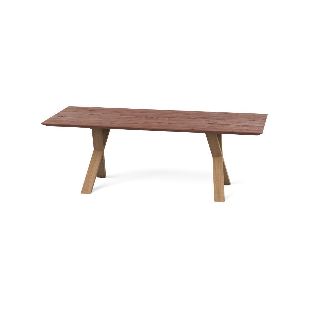 Heal's Oslo Table 180x90cm Smoked Oiled Oak Natural Edge Not Filled - Heal's UK Furniture – image 5