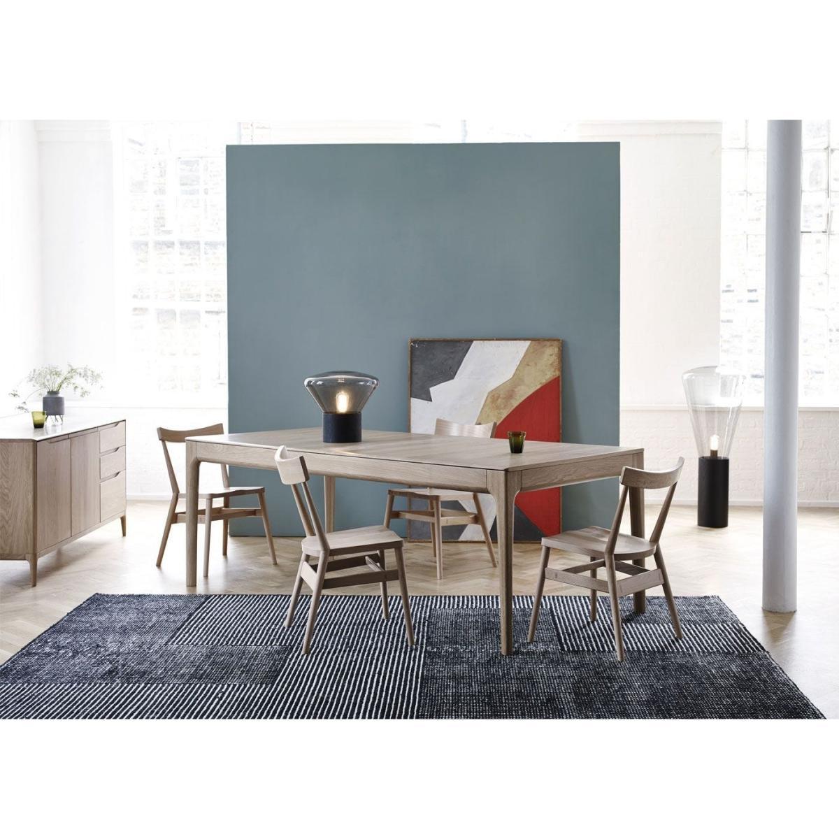 Ercol Romana Medium Extending Dining Table Dead Matt Oak 68 Seater - Heal's UK Furniture – image 17