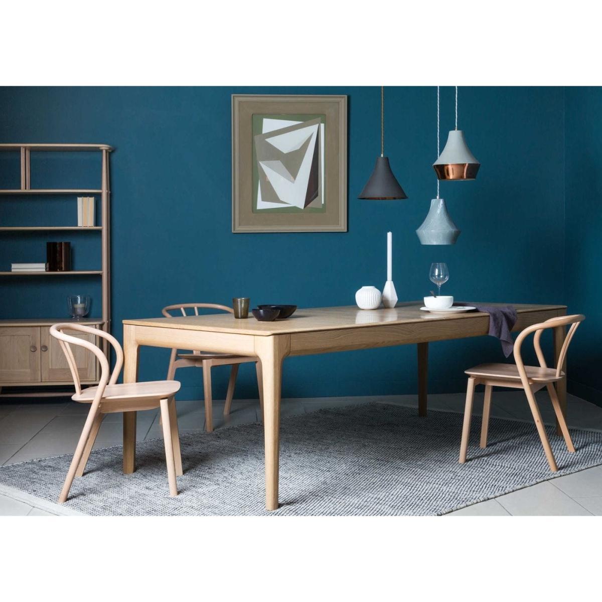 Ercol Romana Medium Extending Dining Table Dead Matt Oak 68 Seater - Heal's UK Furniture – image 18