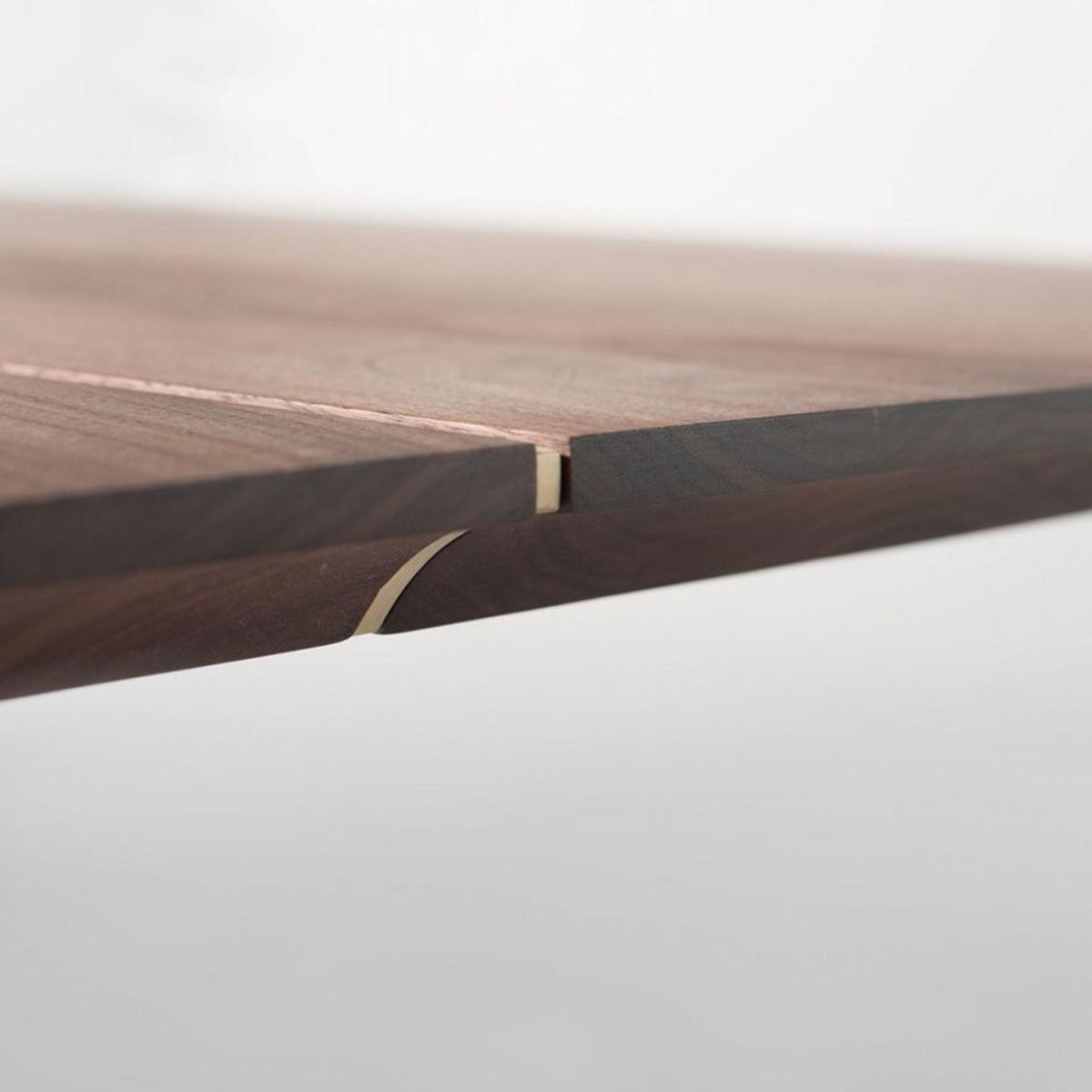 De La Espada Overton Table 1012 Seater Walnut Solid Brass - Heal's UK Furniture – image 3