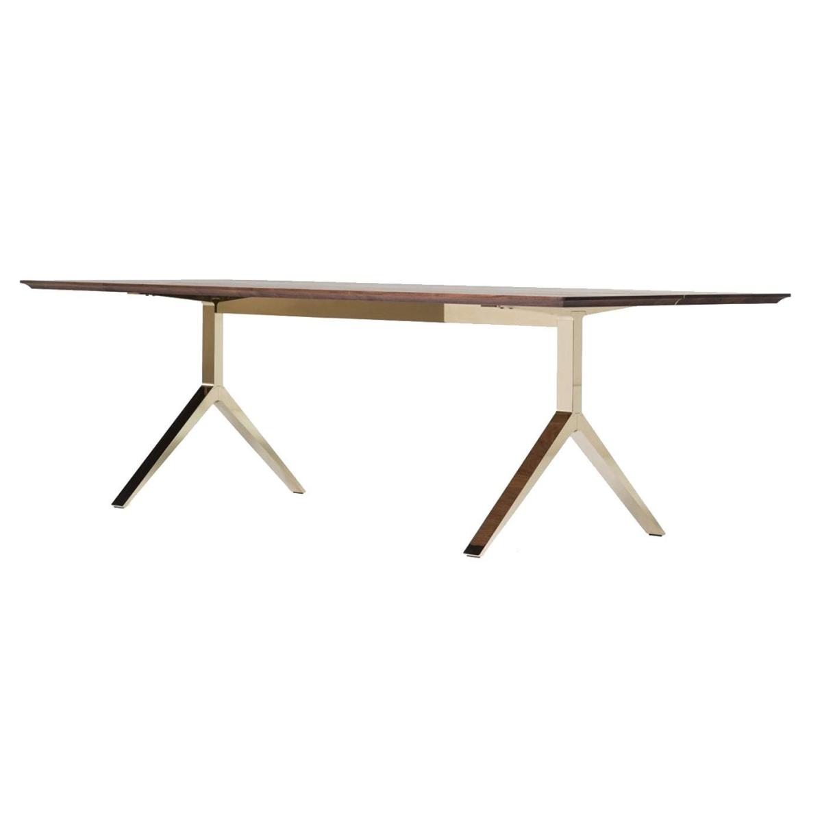 De La Espada Overton Table 1012 Seater Walnut Solid Brass - Heal's UK Furniture – image 6