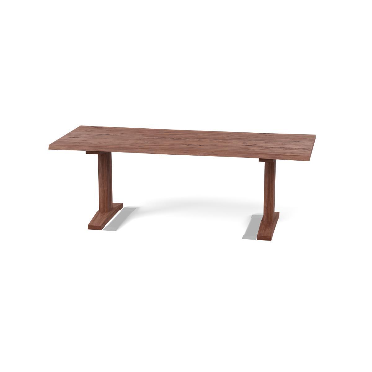 Heal's Lisbon Table 260x90cm Smoked Oak Straight Edge Filled - Heal's UK Furniture – image 5