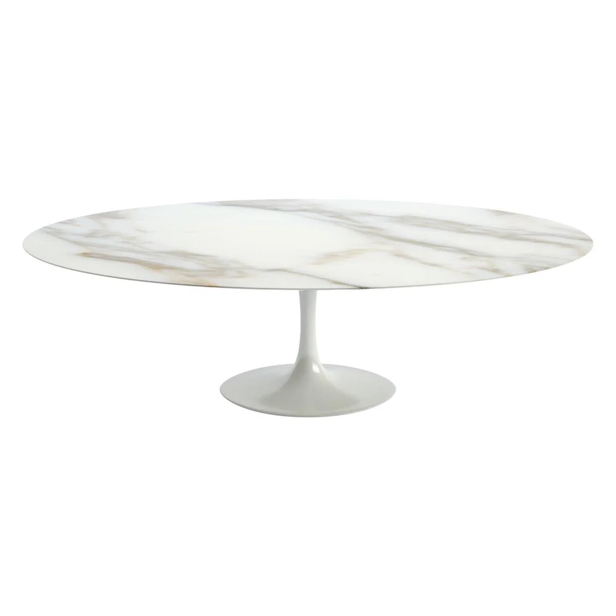 Knoll Saarinen Dining Table with White Base in White Laminate 107cm – image 2