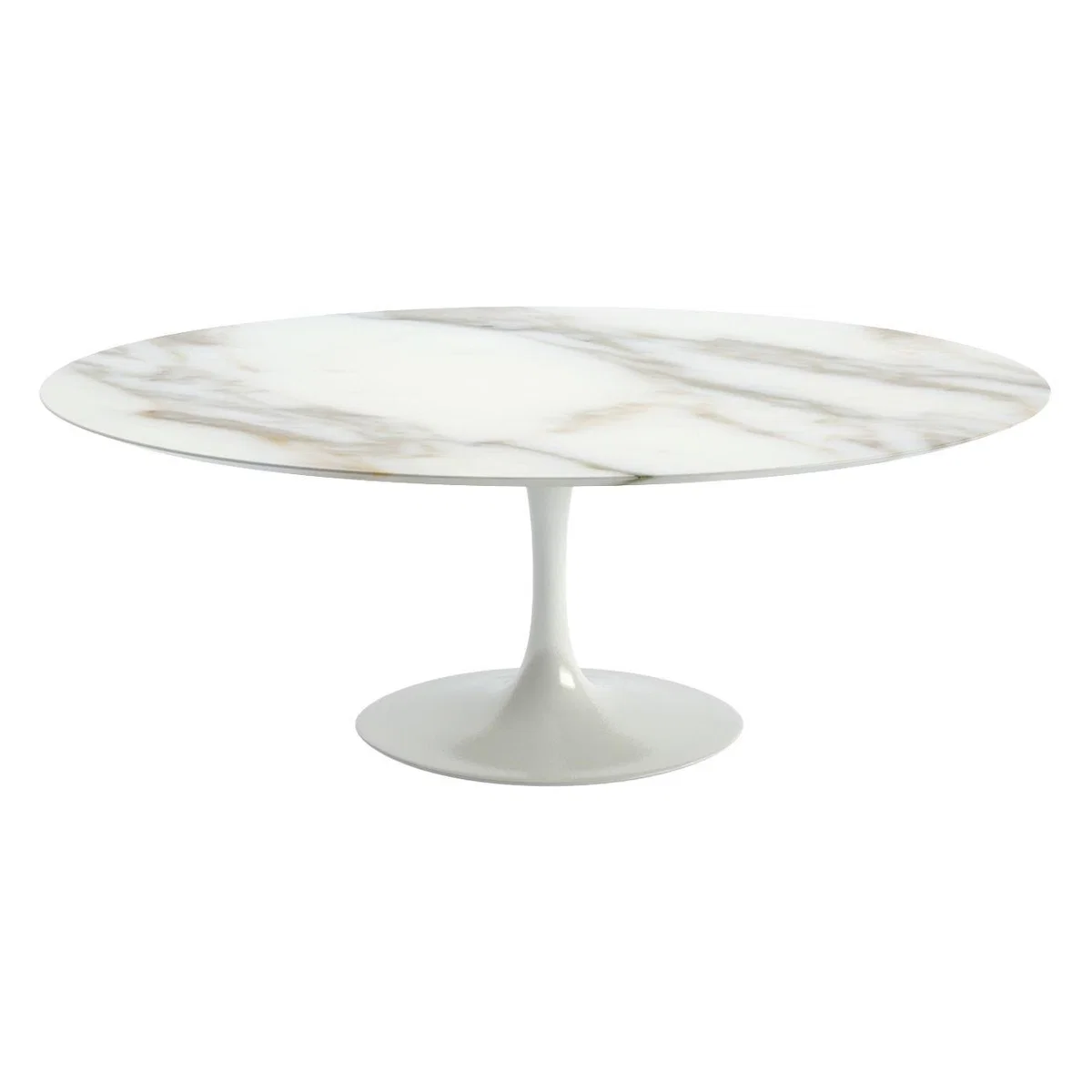 Knoll Saarinen Dining Table with White Base in White Laminate 107cm – image 13