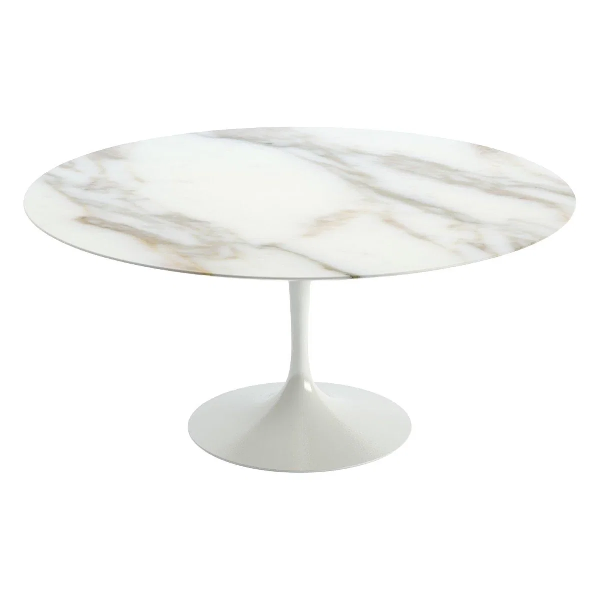 Knoll Saarinen Dining Table with White Base in White Laminate 107cm – image 16