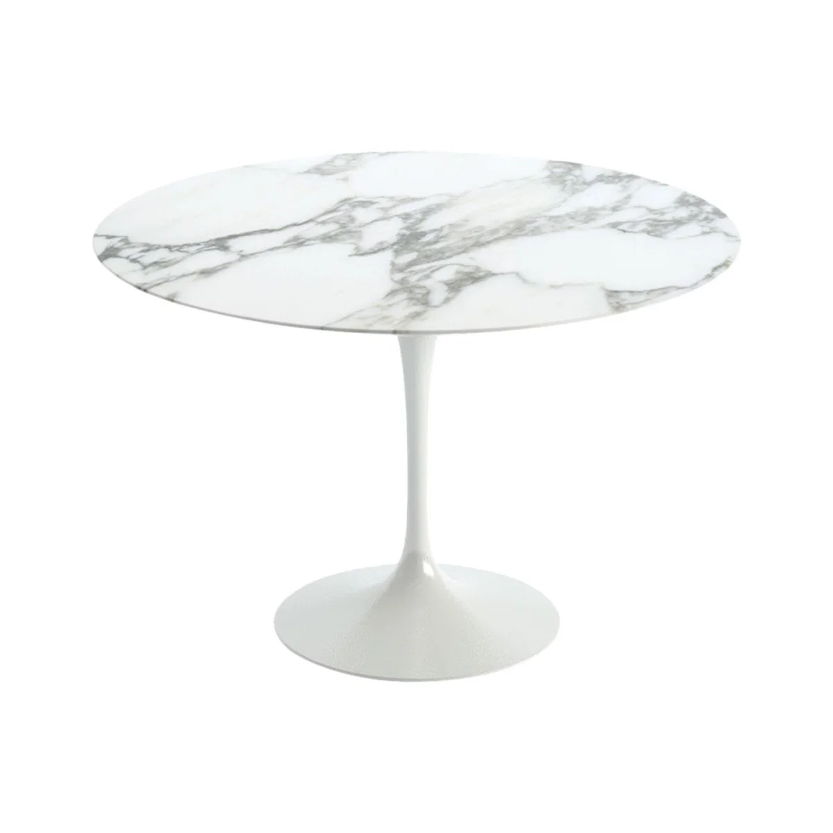 Knoll Saarinen Dining Table with White Base in White Laminate 107cm – image 26