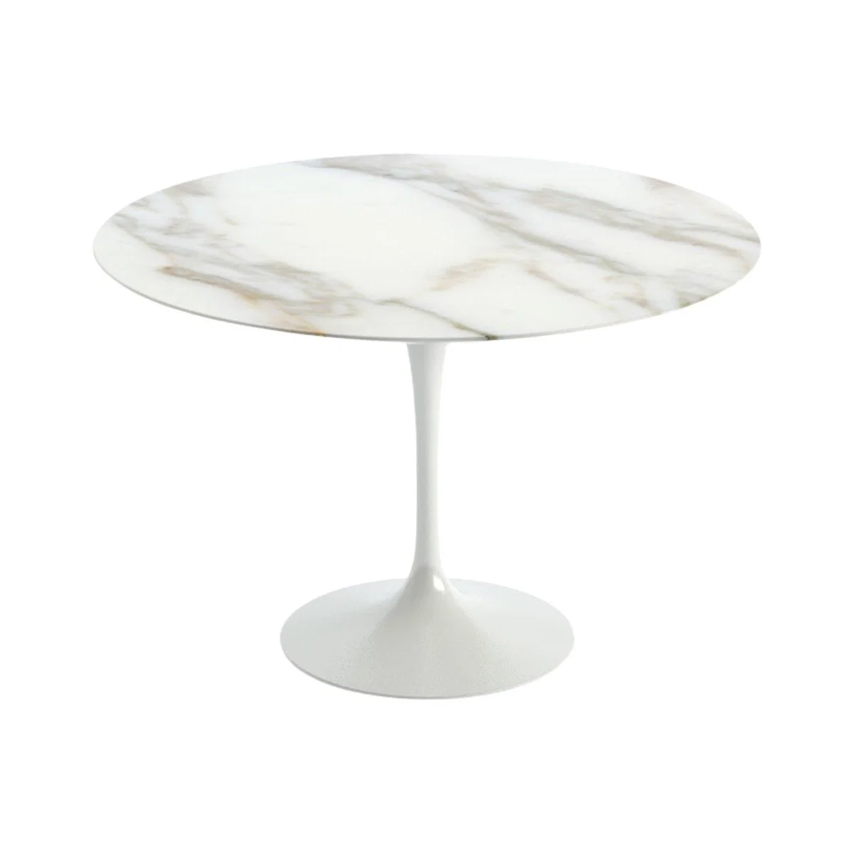 Knoll Saarinen Dining Table with White Base in White Laminate 107cm – image 27