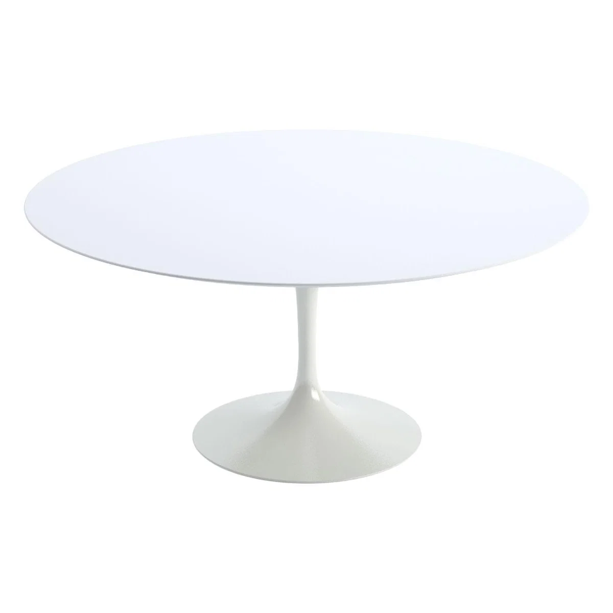 Knoll Saarinen Dining Table with White Base in White Laminate 107cm – image 4