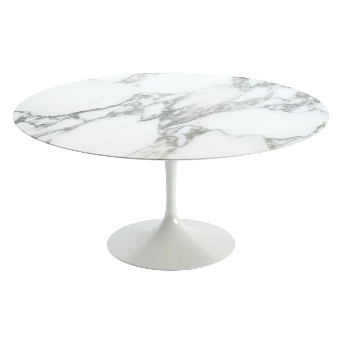 Knoll Saarinen Dining Table with White Base in White Laminate 107cm – image 5