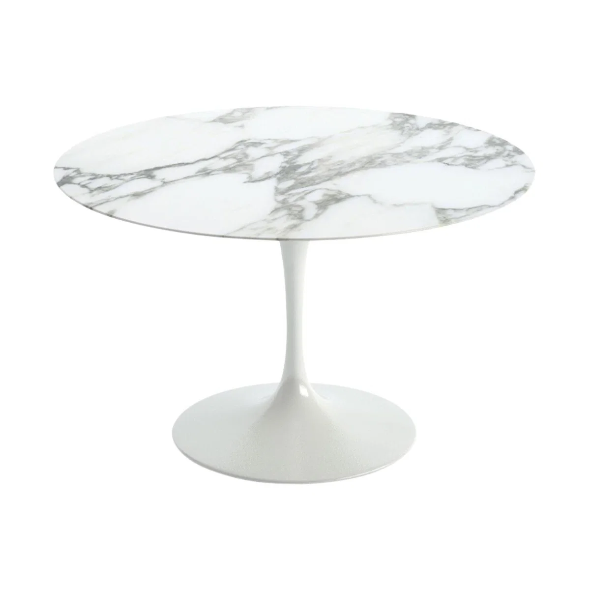Knoll Saarinen Dining Table with White Base in White Laminate 107cm – image 8
