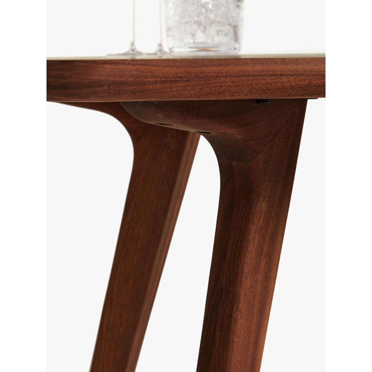John Lewis Cara 4 Seater Dining Table, American Black Walnut – image 5