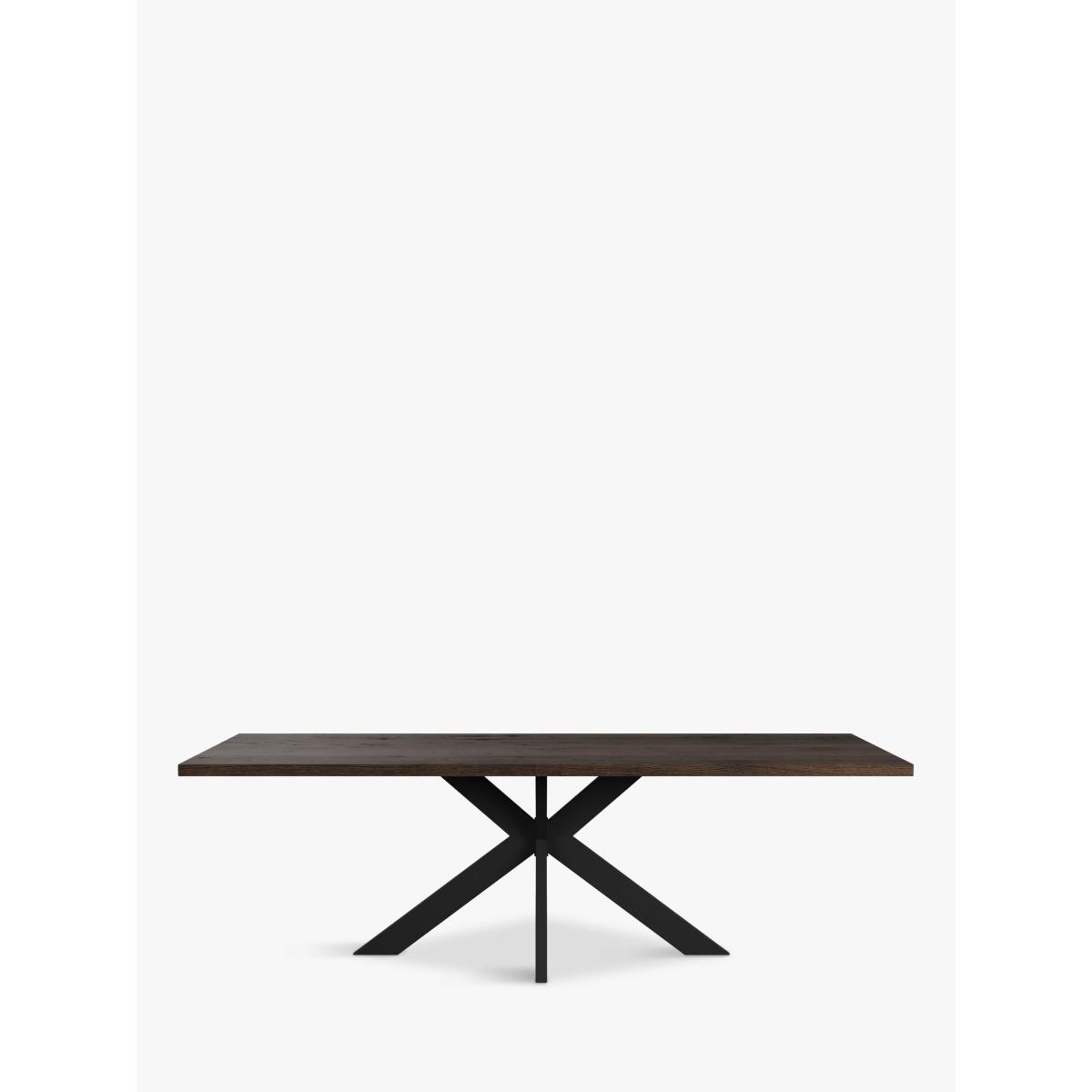 John Lewis Ripley Fixed Dining Table, Straight Edge, Solid Oak Dark Oil – image 2