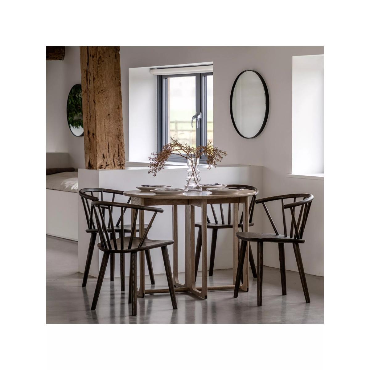Gallery Direct Vail Folding Table, Smoked – image 4