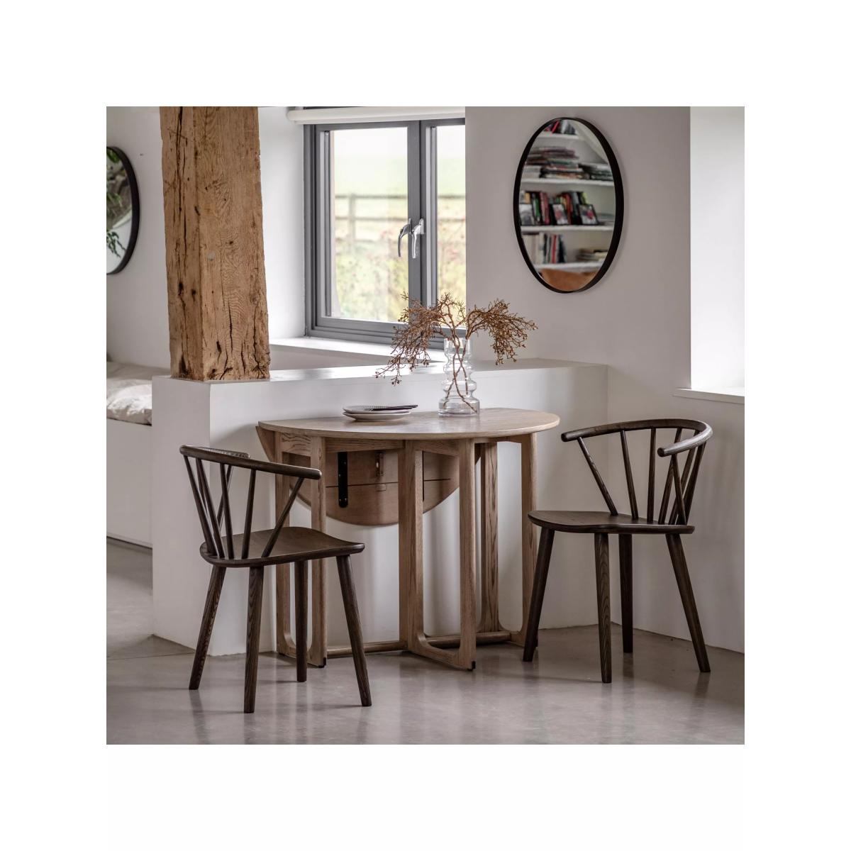 Gallery Direct Vail Folding Table, Smoked – image 5