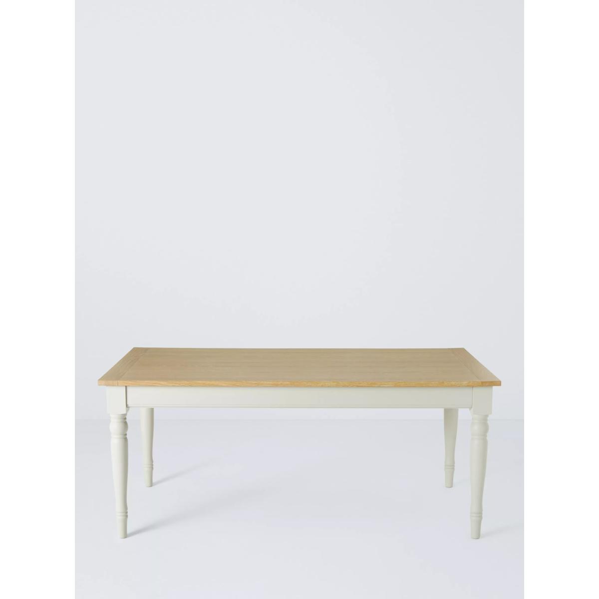 John Lewis Foxmoor 8 Seater Fixed Dining Table, FSC-Certified (Acacia Wood), Oak & Cream – image 2