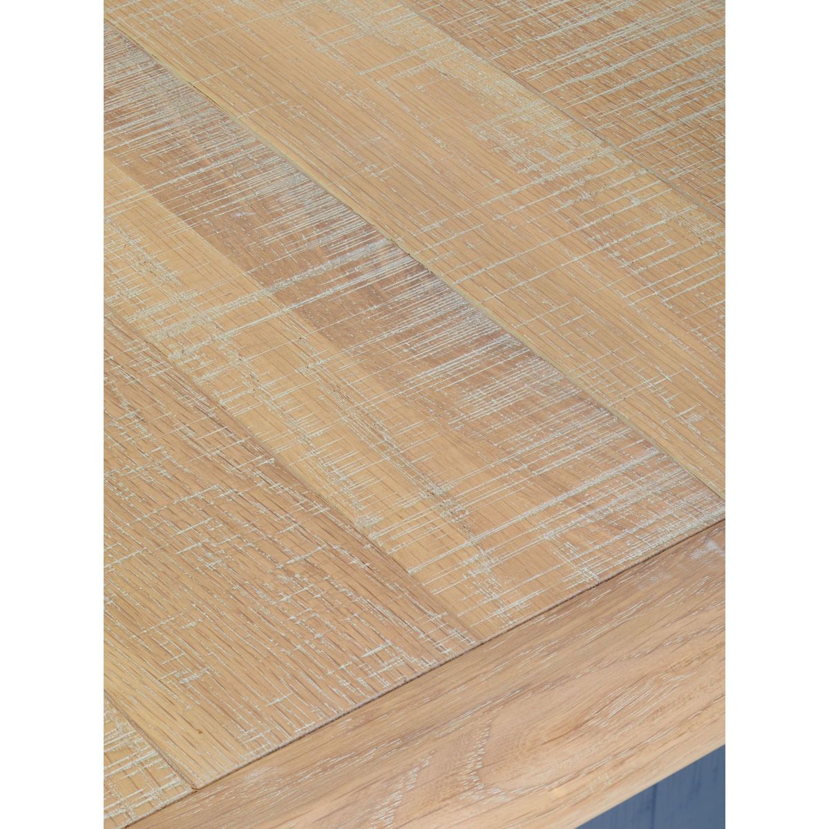 Loaf Chow 8-12 Seater Extending Dining Table, Solid Oak/Inky Blue – image 6