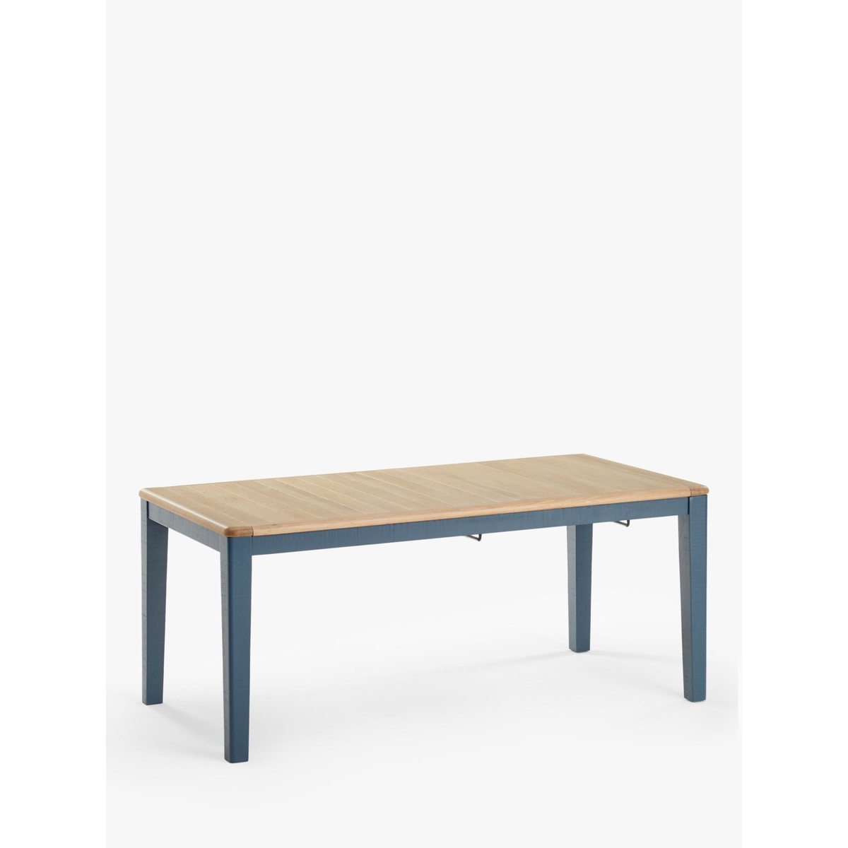 Loaf Chow 8-12 Seater Extending Dining Table, Solid Oak/Inky Blue – image 1