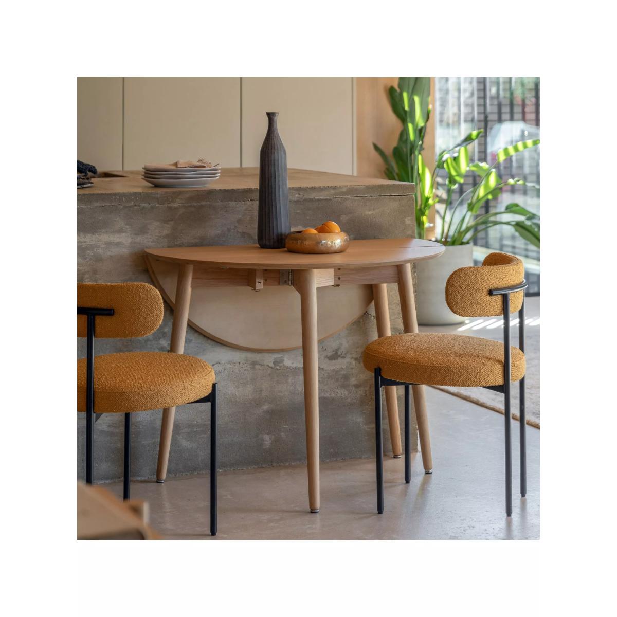 Gallery Direct Lewes Folding Dining Table, Natural – image 3