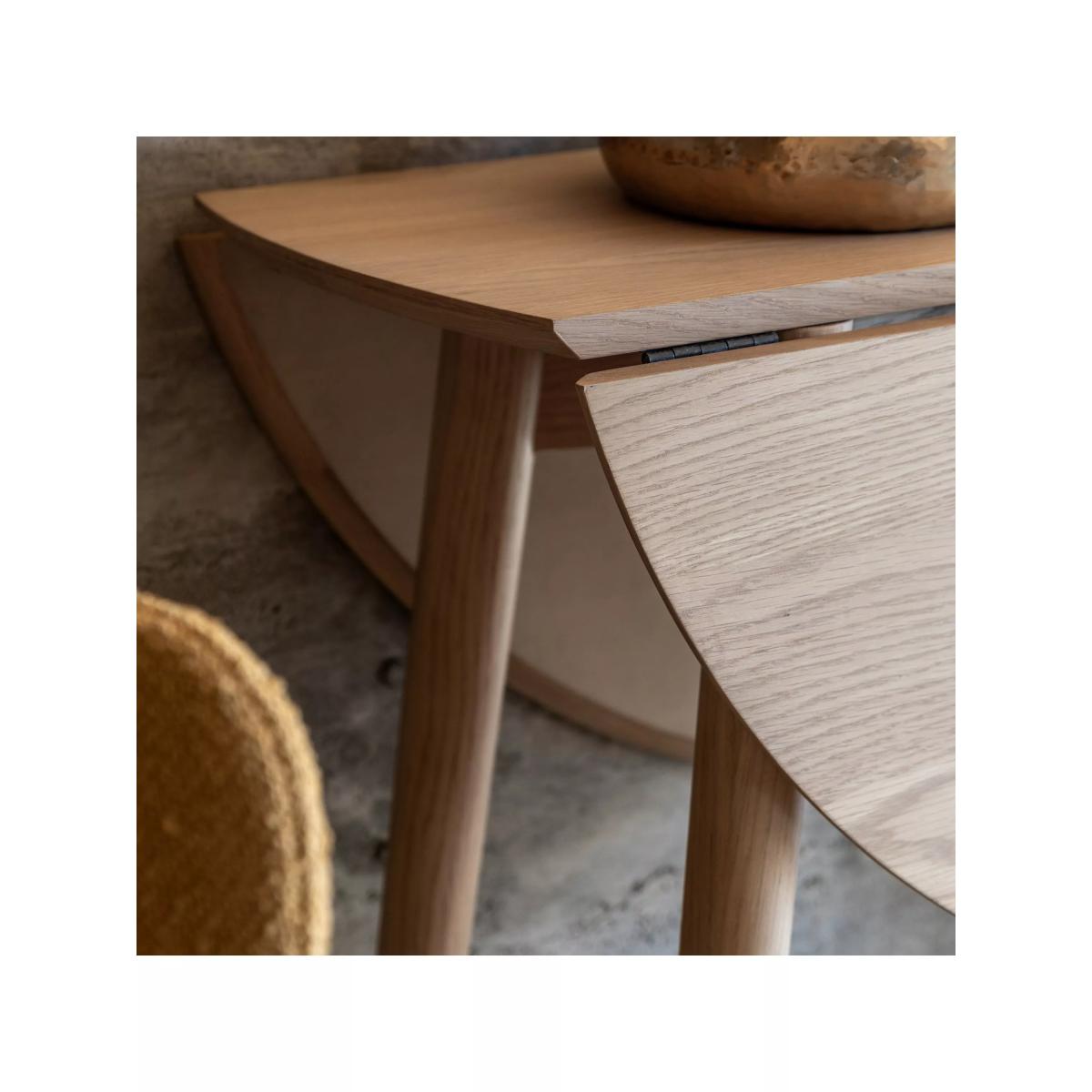 Gallery Direct Lewes Folding Dining Table, Natural – image 4