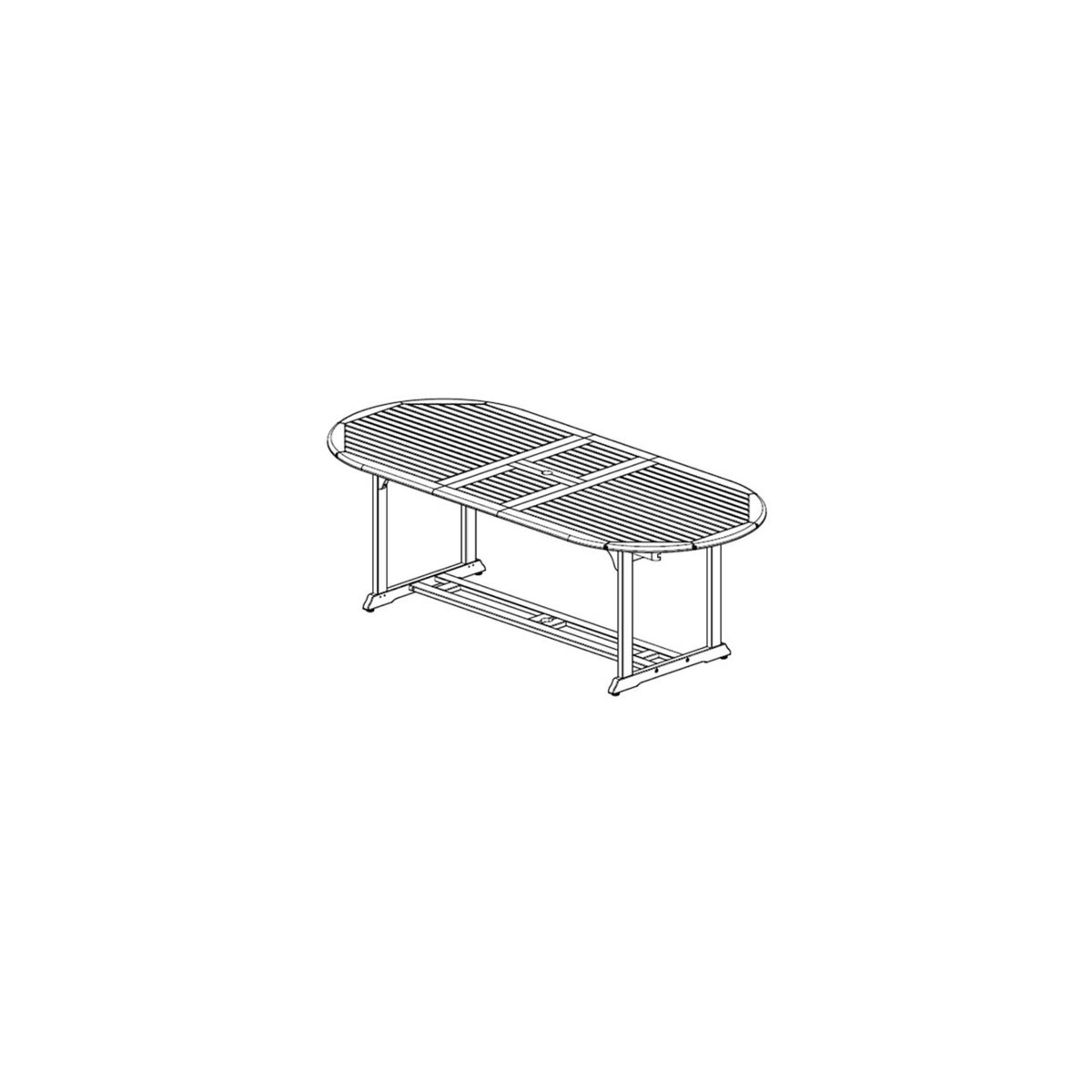 John Lewis & Partners Venice Extending Garden Dining Table, FSC-Certified (Eucalyptus), Natural – image 5