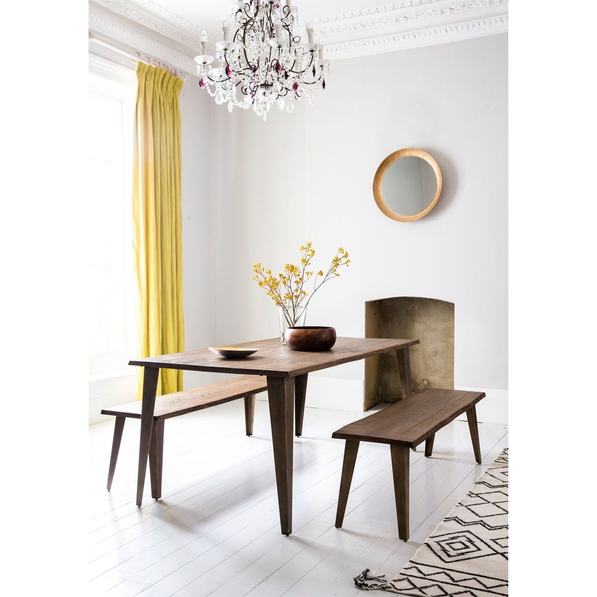 Hudson Living Foundry 6 Seater Dining Table, Smoked Oak – image 2
