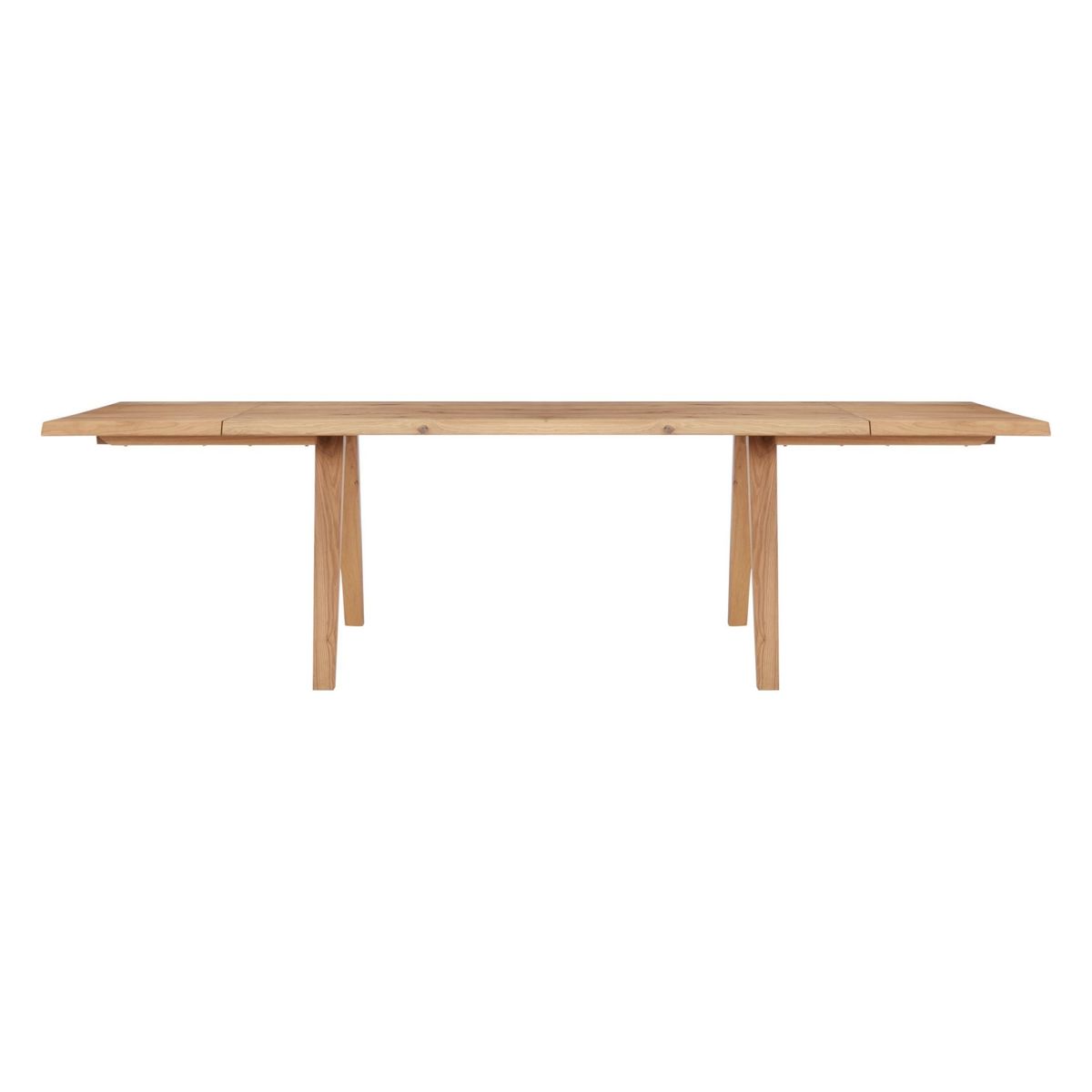 Croft Collection Lorn 6-10 Seater Extending Dining Table, Oak – image 1