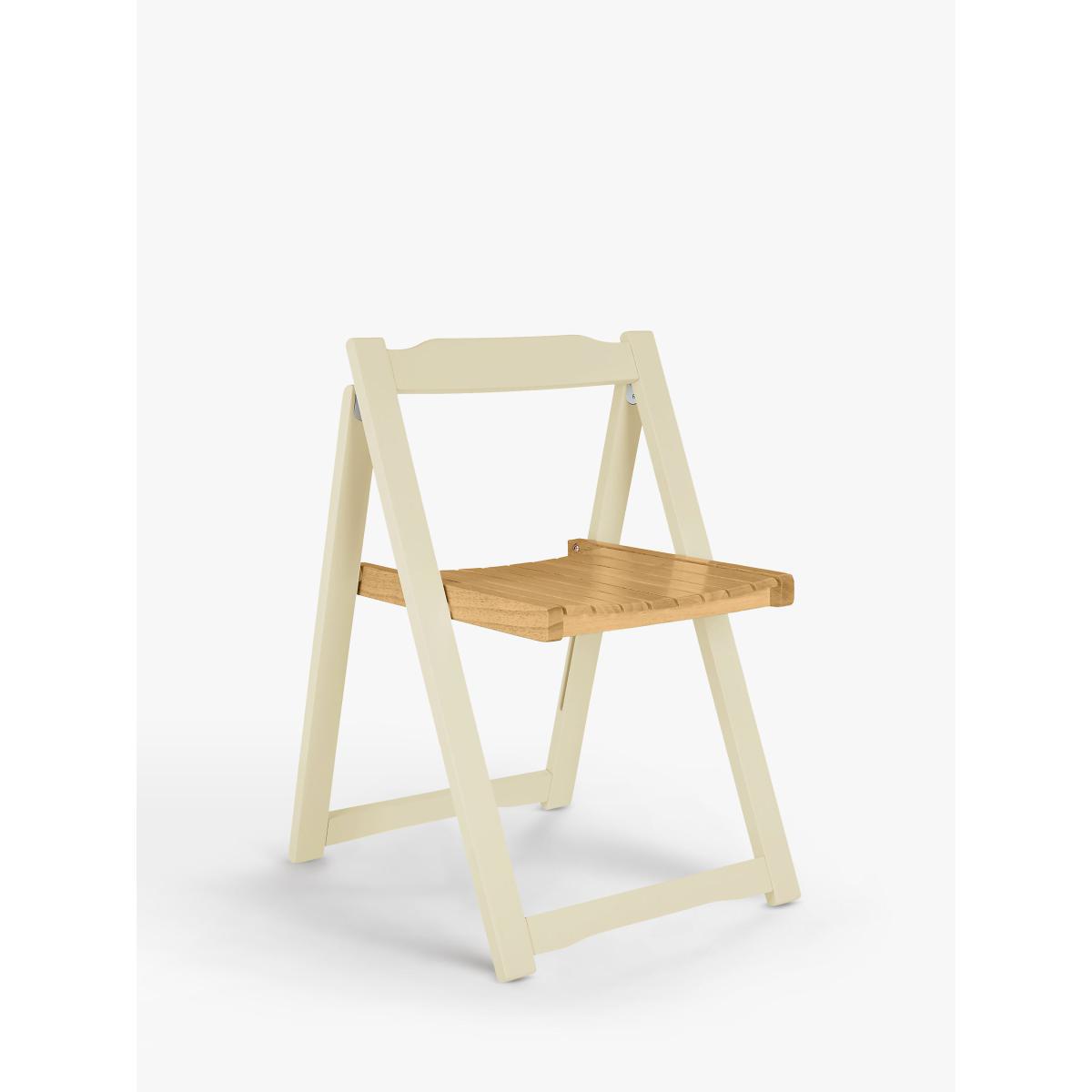 ANYDAY John Lewis & Partners Adler Butterfly Drop Leaf Folding Dining Table and Four Chairs, Cream – image 2