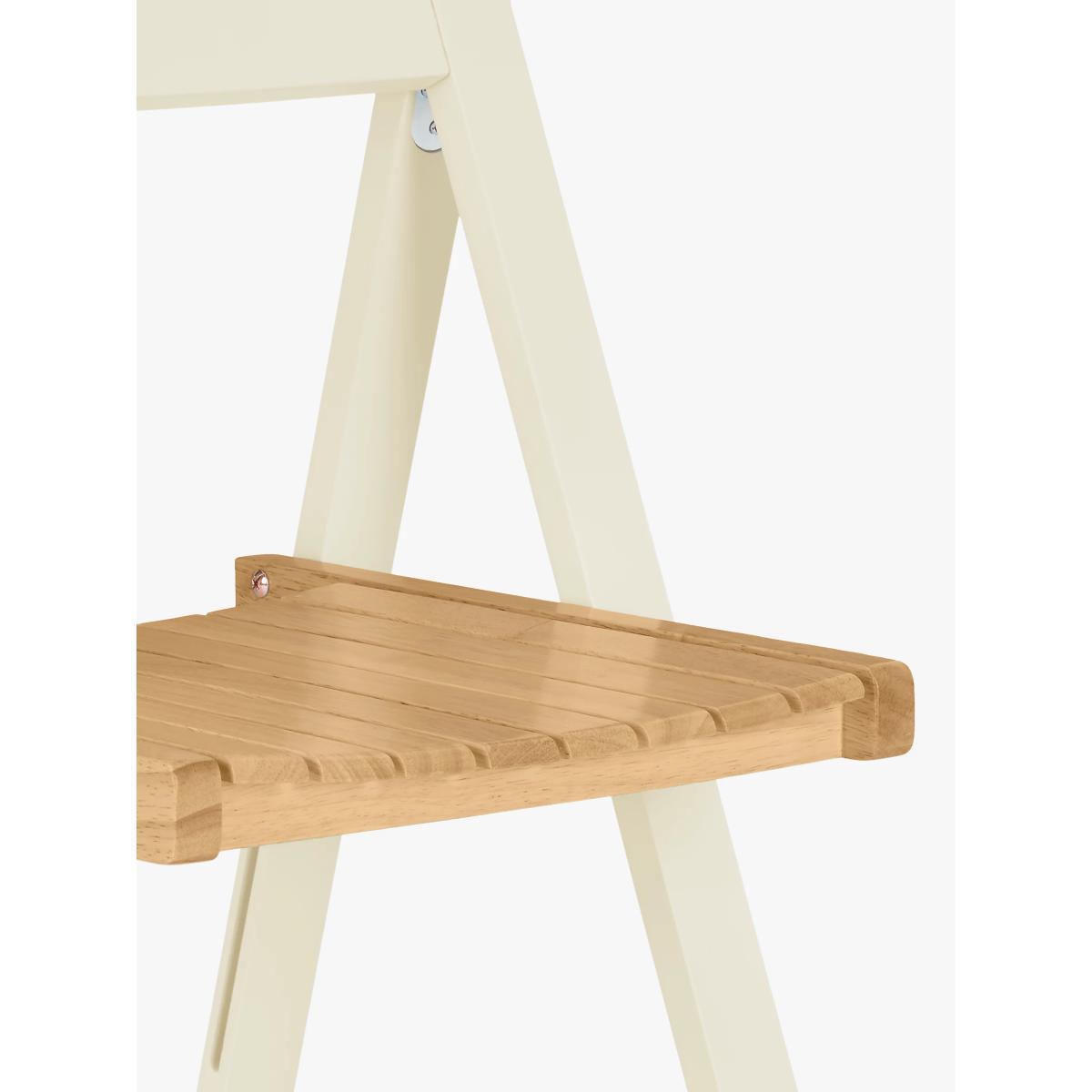 ANYDAY John Lewis & Partners Adler Butterfly Drop Leaf Folding Dining Table and Four Chairs, Cream – image 3
