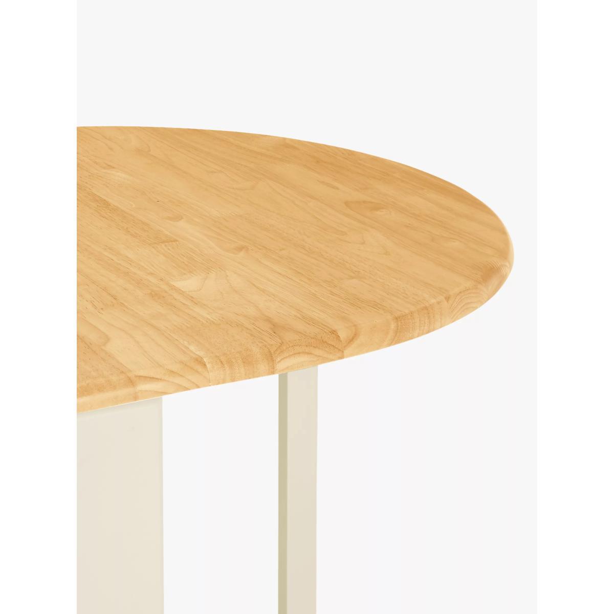 ANYDAY John Lewis & Partners Adler Butterfly Drop Leaf Folding Dining Table and Four Chairs, Cream – image 4