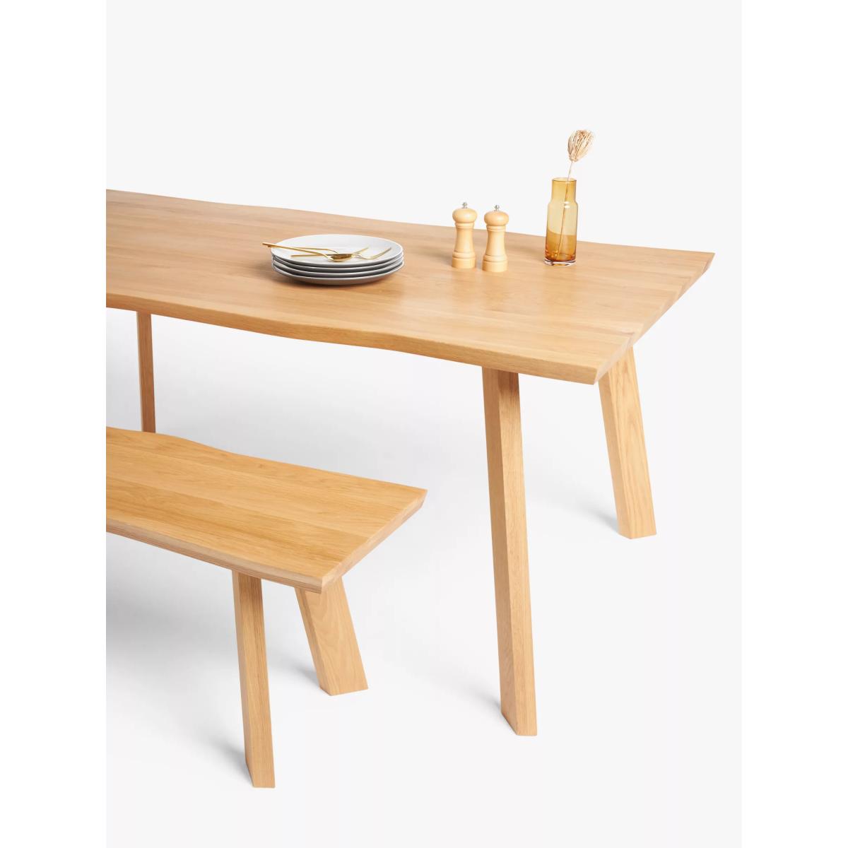 John Lewis Larsen 8 Seater Fixed Dining Table, Solid Oak – image 3