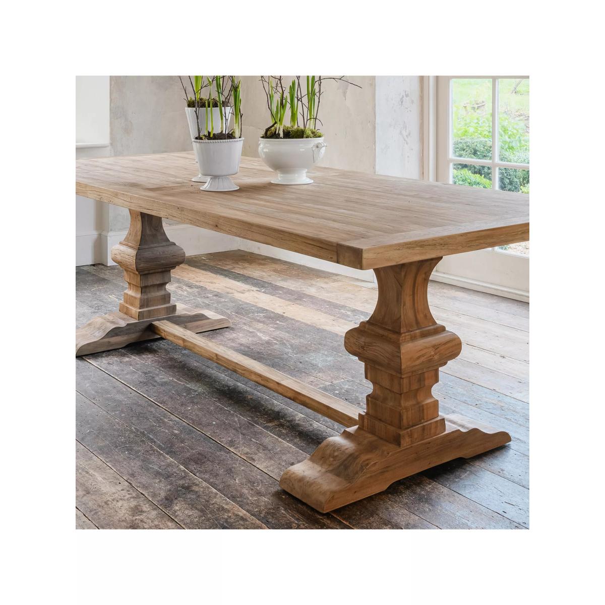 One.World Lulworth Reclaimed Teak Dining Table, Natural, L2m – image 2