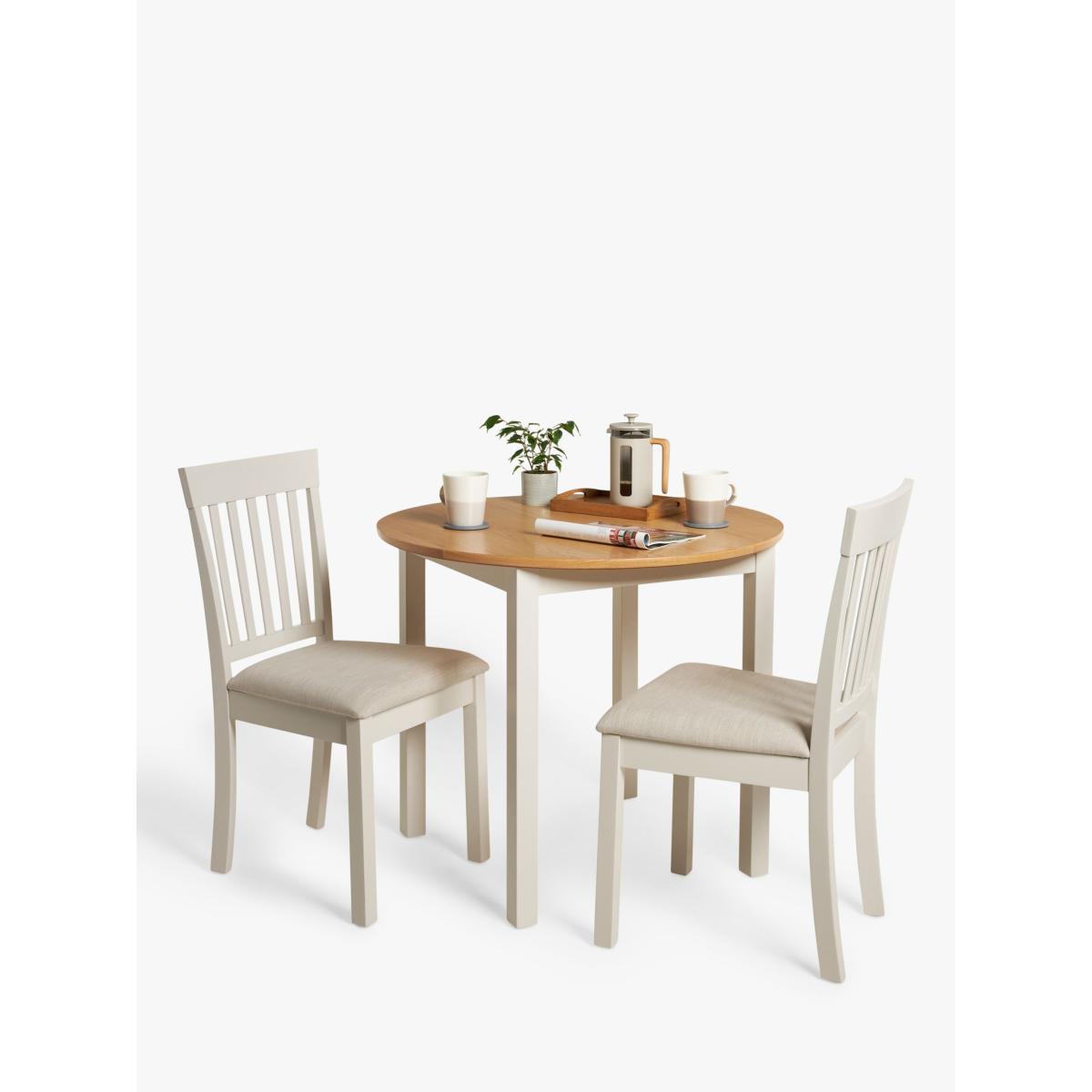 John Lewis ANYDAY Wilton 4 Seater Round Dining Table, Linen – image 4