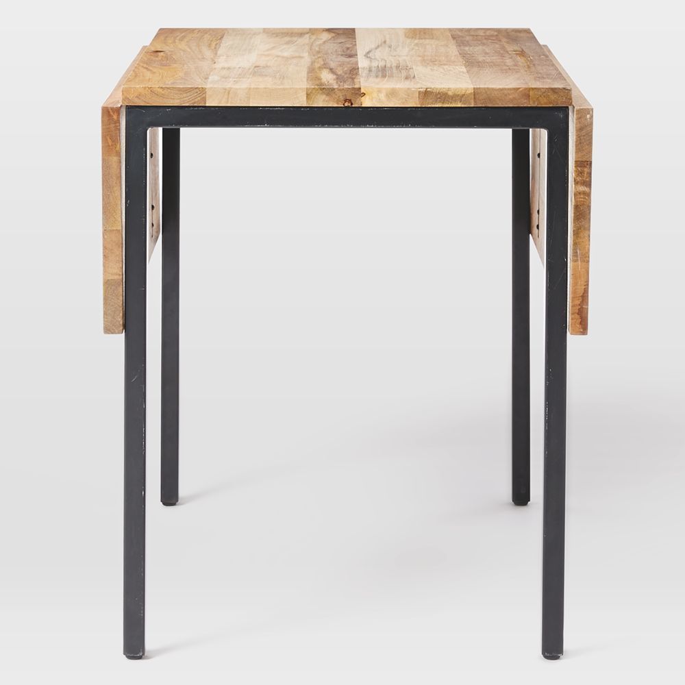 west elm Box Frame Drop Leaf 2-6 Seater Extending Dining Table, FSC-Certified (Mango Wood) – image 3