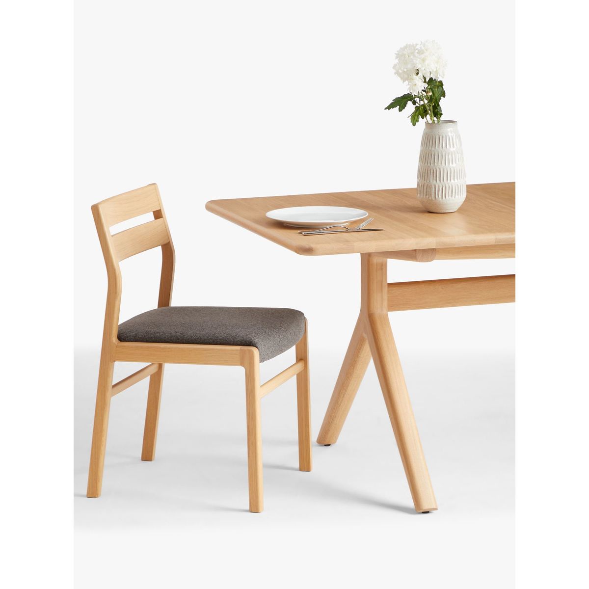 John Lewis & Partners Poise 6-10 Seater Extending Dining Table, Oak – image 8
