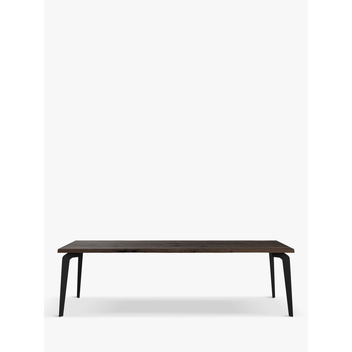 John Lewis Reigate Fixed Dining Table, Natural Edge, Solid Oak Dark Oil – image 2