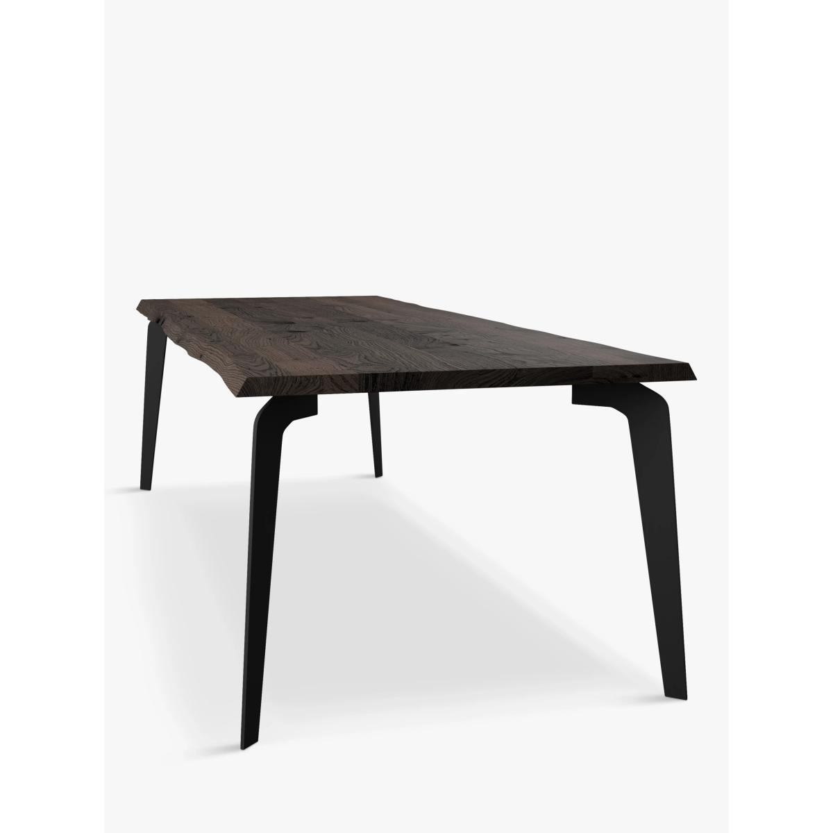 John Lewis Reigate Fixed Dining Table, Natural Edge, Solid Oak Dark Oil – image 3