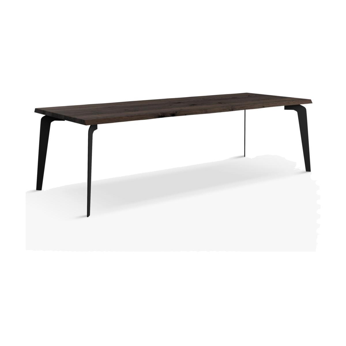 John Lewis Reigate Fixed Dining Table, Natural Edge, Solid Oak Dark Oil – image 1