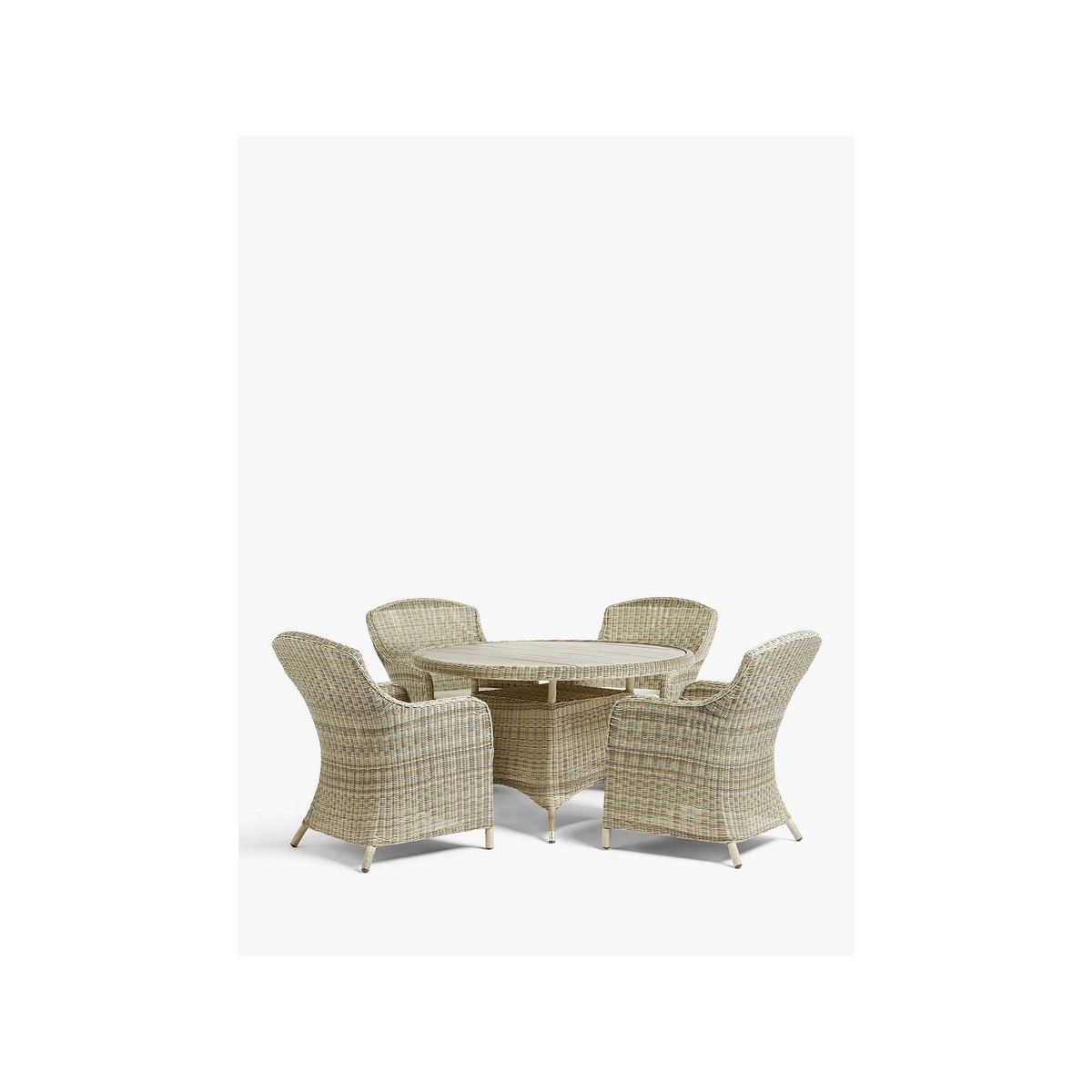 John Lewis & Partners Dante Wood-Effect Top 4 Seat Garden Dining Table – image 4