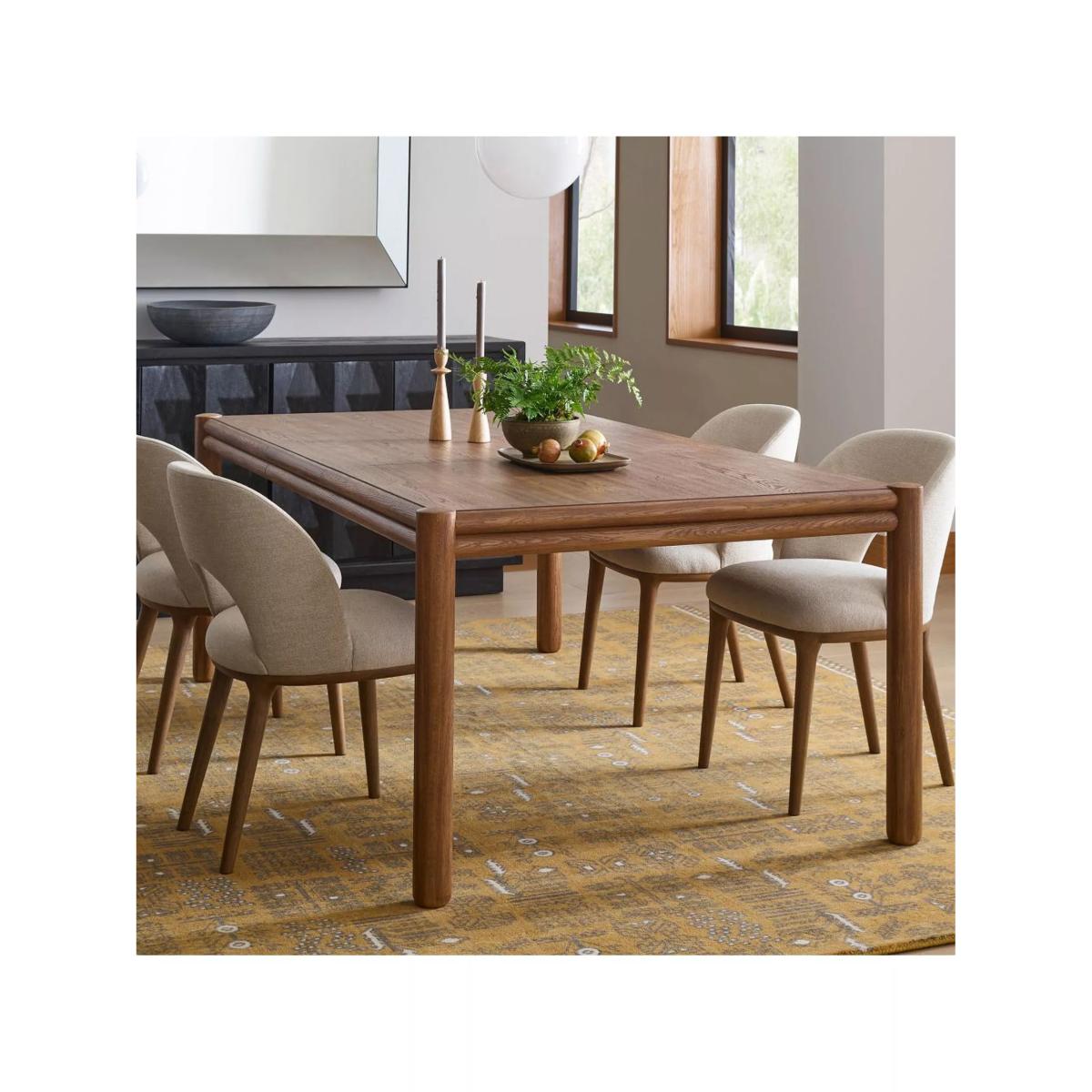 west elm Miles 6-8 Seater Extendable Wood Dining Table, Toasted Oak – image 2