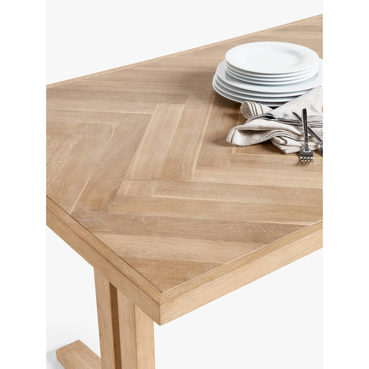 John Lewis & Partners Estate 6 Seater Dining Table, Natural – image 3