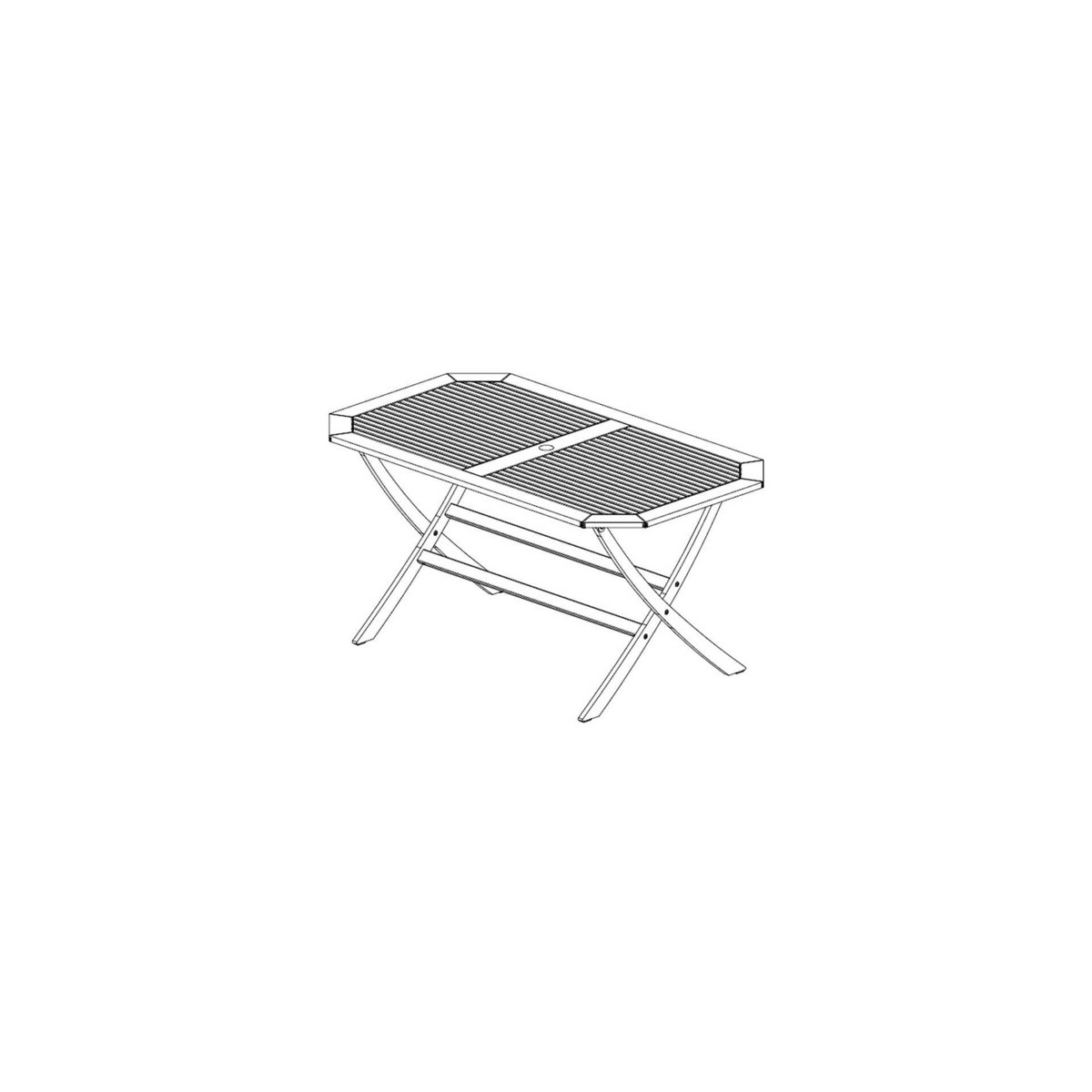 John Lewis & Partners Venice 6 Seater Garden Gateleg Table, FSC-Certified (Eucalyptus), Natural – image 5