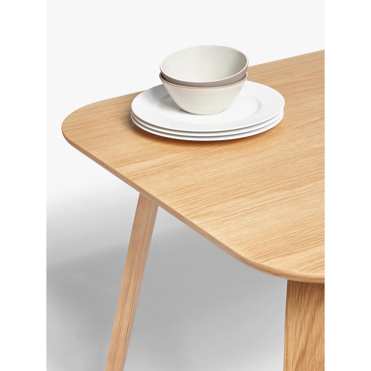ANYDAY John Lewis & Partners Anton 6 Seater Dining Table and 3 Seater Benches, Oak – image 6