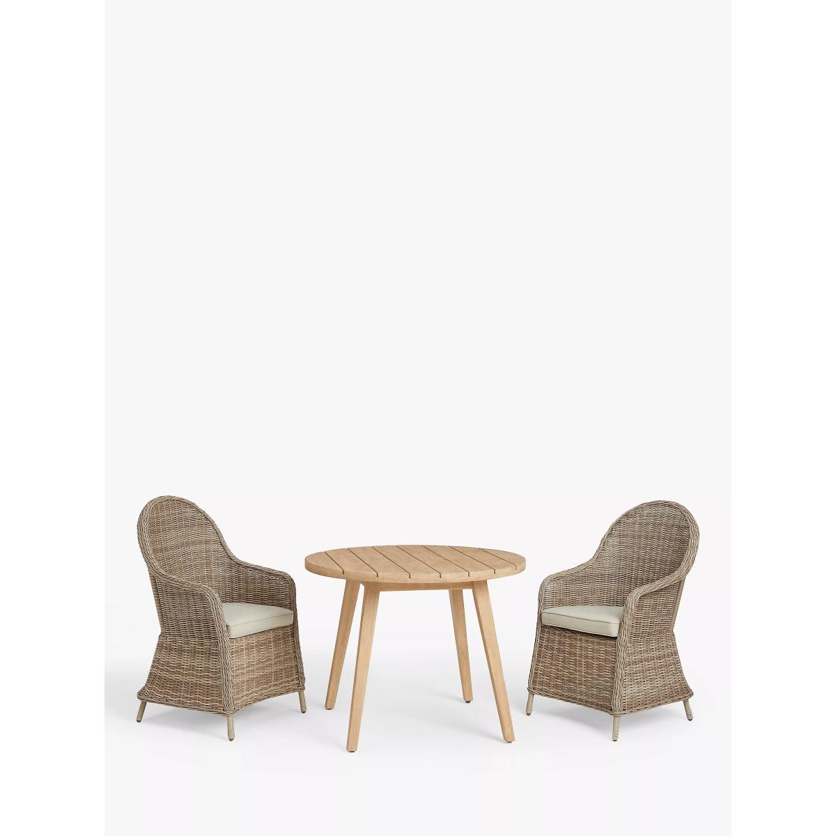 John Lewis Burford Round Garden Dining Table, 100cm, FSC-Certified (Acacia Wood), Natural – image 5